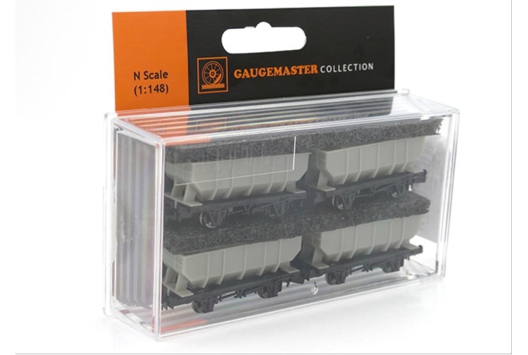 gaugemaster-2410201-21t-hopper-plain-grey-wagon-set-3
