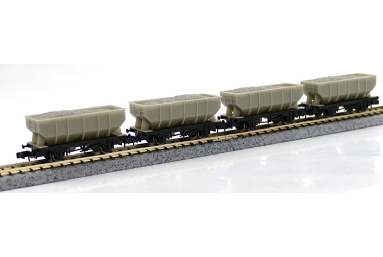 gaugemaster-2410201-21t-hopper-plain-grey-wagon-set