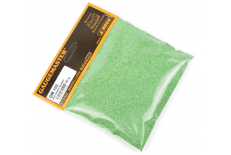 Gaugemaster GM1202 Scatter Mid Green 50g Package