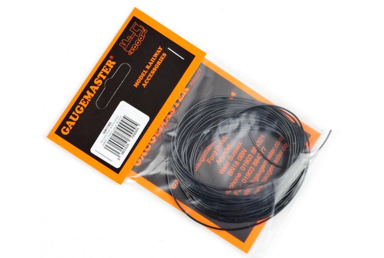 Gaugemaster GM11BK Black Wire (7 x 0.2mm) 10m Package