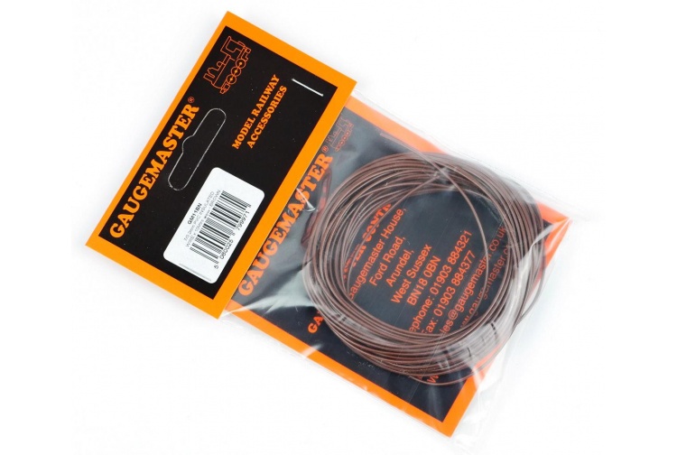 Gaugemaster GM11BN Brown Wire (7 x 0.2mm) 10m Packet
