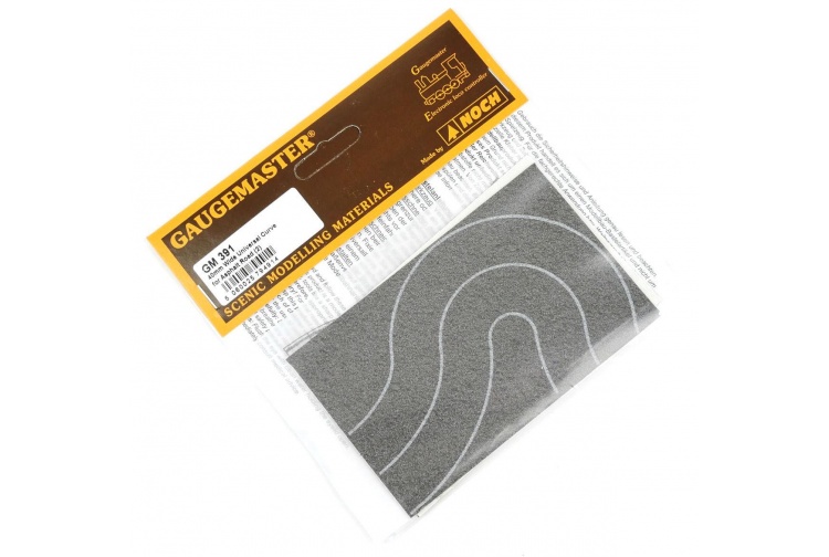 Gaugemaster GM391 40mm Wide Self Adhesive Tarmac Road Universal Curves Package