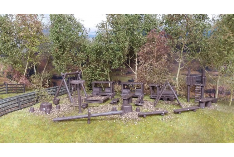 Gaugemaster GM416 Fordhampton Play Park Kit Example Layout