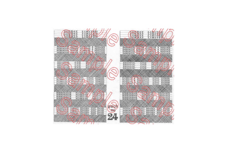 Gaugemaster Tiny Signs TSN24 Cornish Riviera Boards 2