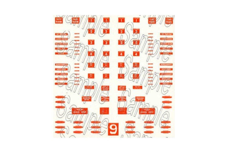 Gaugemaster Tiny Signs TSN9NE BR North Eastern Region Station Signs