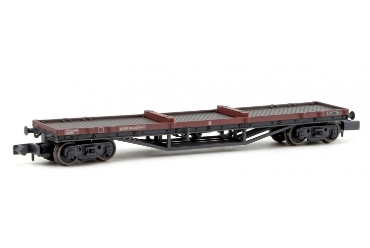 Graham Farish 373-930 30T Bogie Bolster C BR Bauxite (Late) Weathered