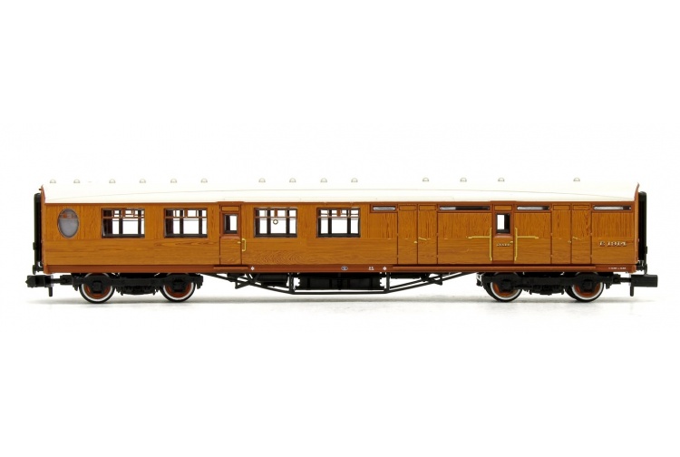 Graham Farish 376-275 LNER Thompson Brake Third Corridor LNER Teak Effect No. E1914
