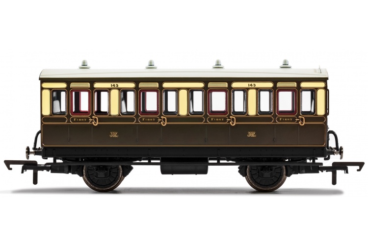 Hornby R40065 GWR 4 Wheel Ist Class Coach