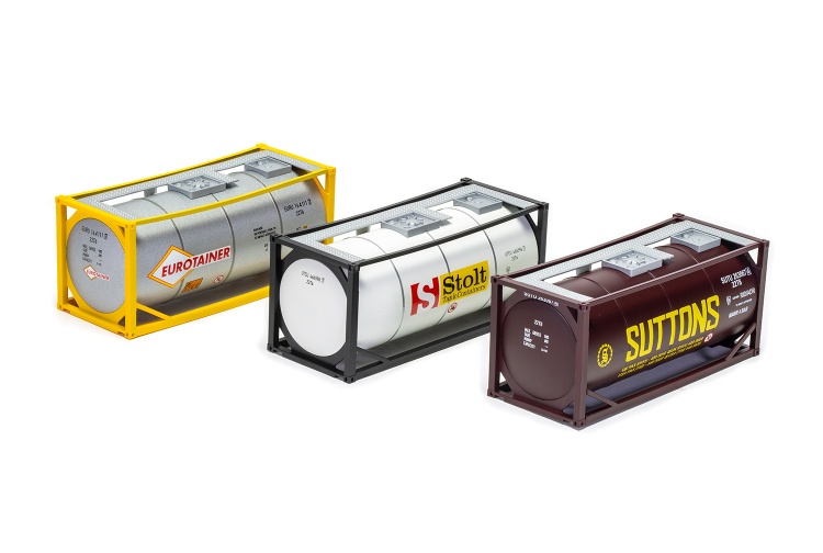 Hornby r60046 3 x 20 Tanktainers detail