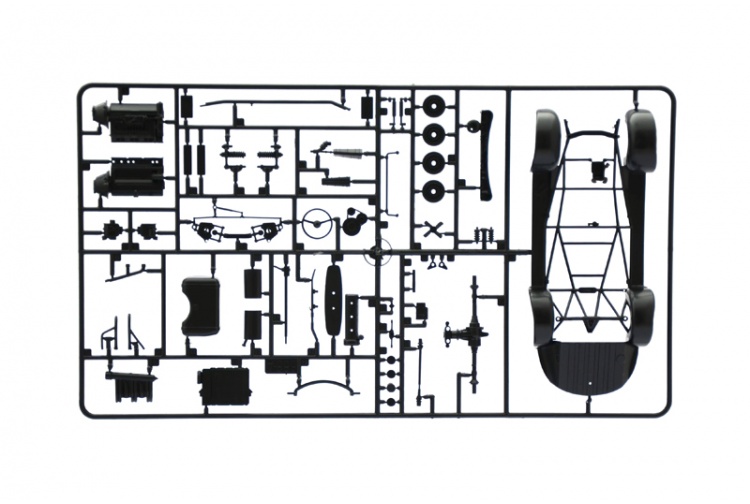 Italeri 3645 Mercedes Benz 300 SL Gullwing Parts 4
