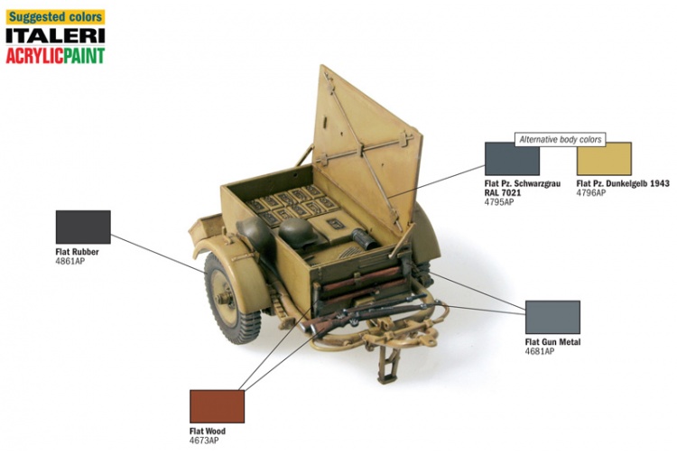 Italeri 6450 SD. Anhanger 51 Trailer Paint Guide