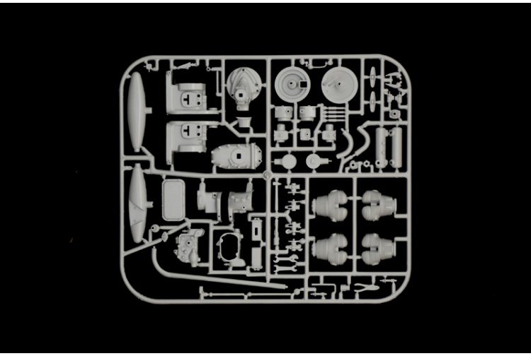 Italeri 7403 German Military BMW R75 Motorcycle And Sidecar Parts 5