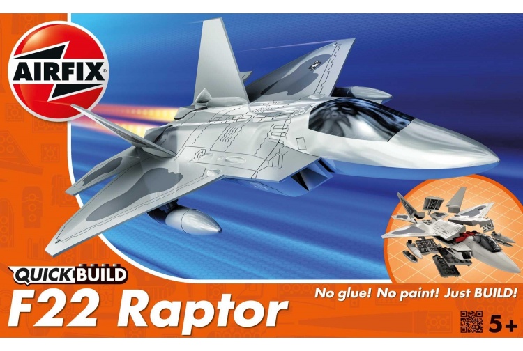 Airfix J6005 Quick Build F22 Raptor Model Plane Kit