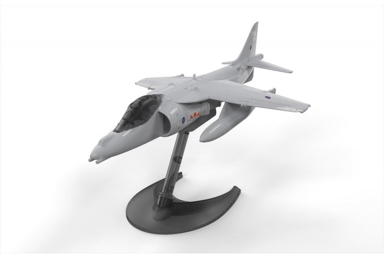 Airfix J6009 Quick Build Harrier Model Plane Kit On Stand