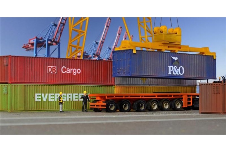 Kibri 10922 40 ft Shipping Containers OO/HO Gauge Plastic Kit