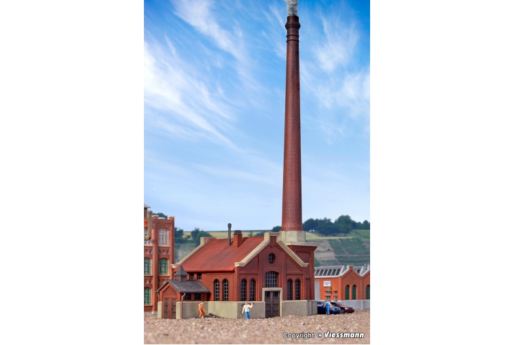 Kibri 37224 Boiler House With Chimney N Gauge Plastic Kit