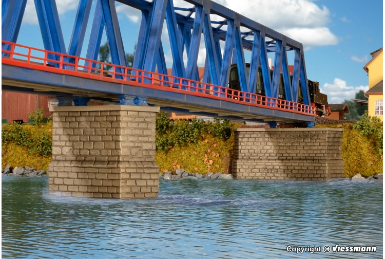 Kibri 37674 Center Pier Kit For N Gauge Bridges