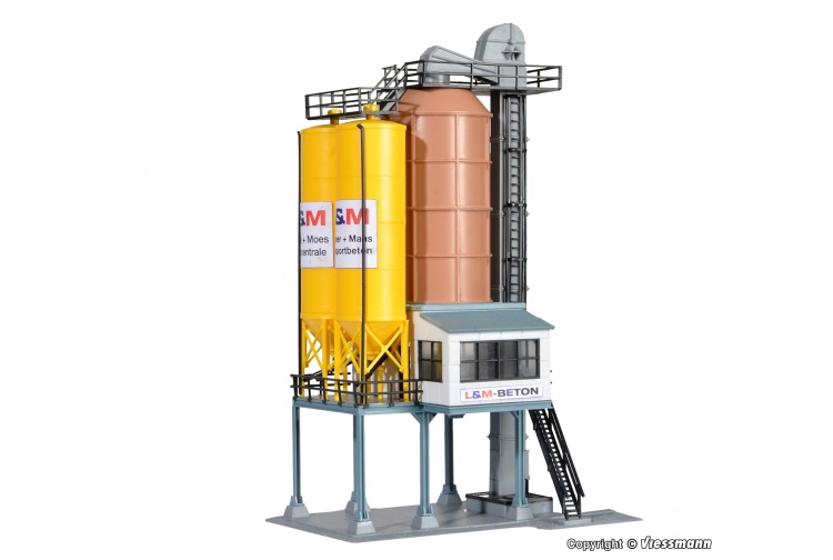 Kibri 39804 Concrete Works HO/OO Scale Plastic Kit Rear