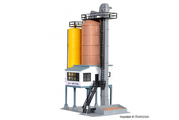 Kibri 39804 Concrete Works HO/OO Scale Plastic Kit Side