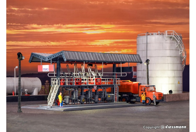 Kibri 39834 MIRO Filling Station With SCANIA Tanker Layout 1