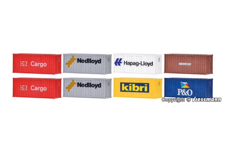 Kibri 10924 20 ft Containers Kit