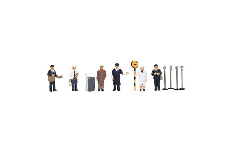 Bachmann Scenecraft 379-328 N Gauge Figures - Urban Workers 1960/70s (Pack of 6)