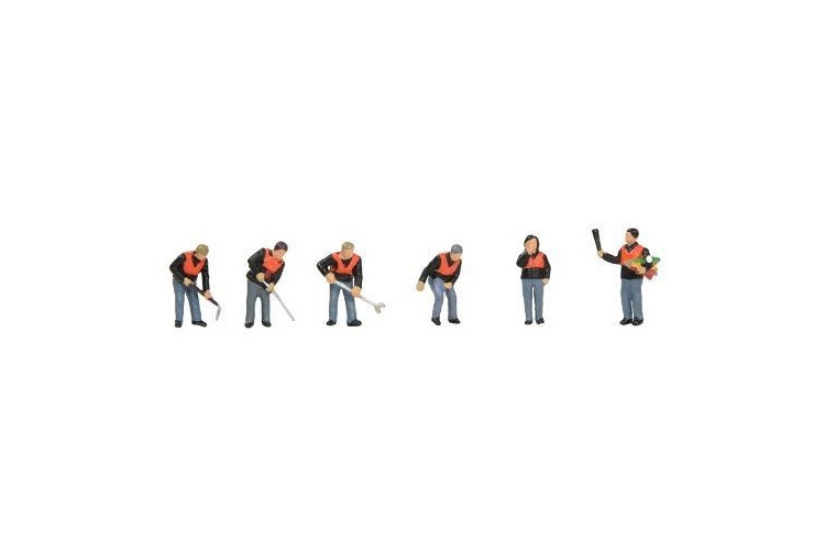 Bachmann Scenecraft 379-330 Lineside Workers 1960/70s 6 Figure Set - N Gauge