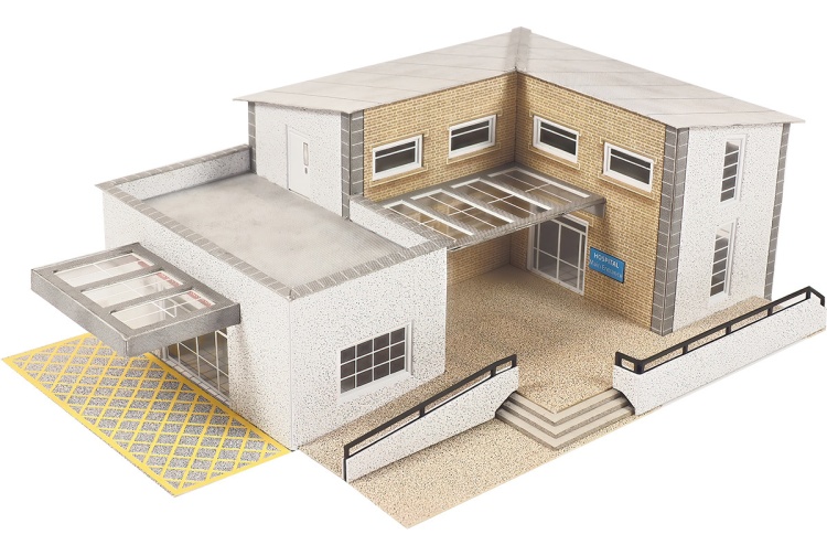Metcalfe PN962 Municipal Building N Scale Card Kit.