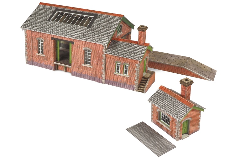 N scale metcalfe pn912 card kit contructs 1:148 scale country goods shed