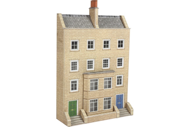 Metcalfe PN973 Low Relief Town House N Gauge Card Kit