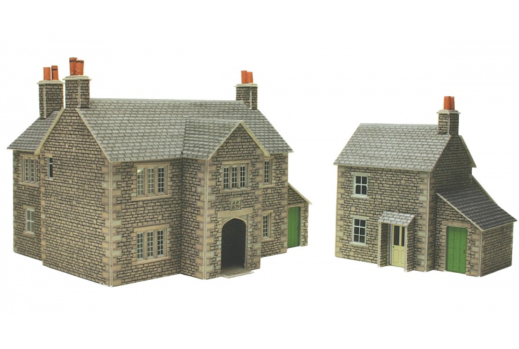 Metcalfe PO250 Manor Farm House Card Kit For OO Gauge Model Rilways