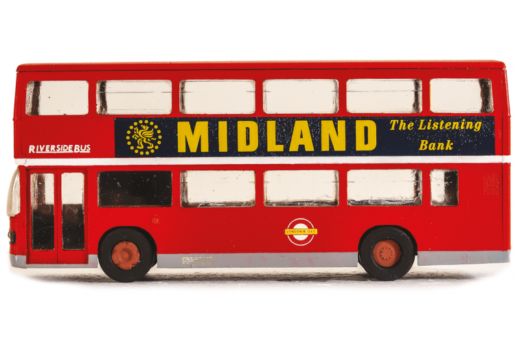Model Scene 5501 Leyland Olympian Double Decker Bus OO Gauge Plastic Kit Left Side