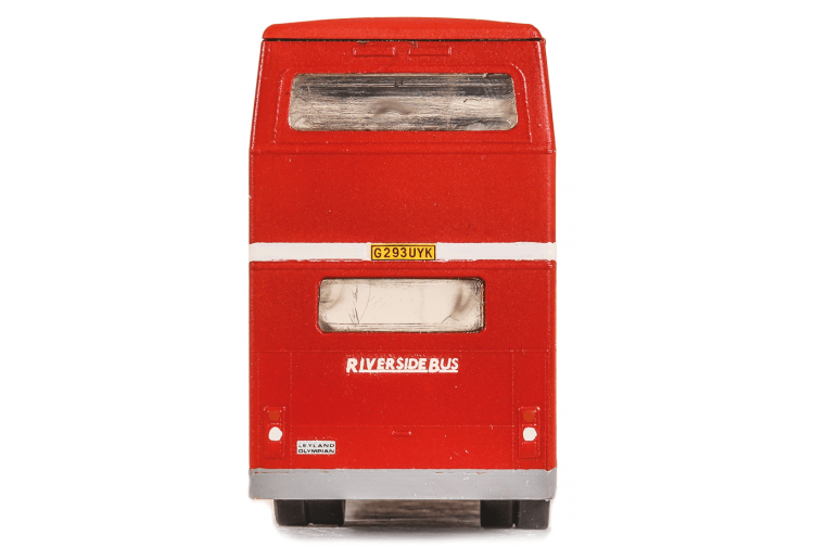 Model Scene 5501 Leyland Olympian Double Decker Bus OO Gauge Plastic Kit Rear