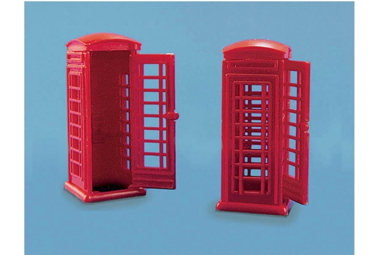 Modelscene 5006 Telephone Kiosks OO Gauge Plastic Kit