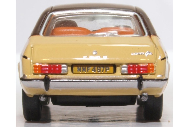 Oxford Diecast 76CPR002 Ford Capri Mk2 Sahara Beige Rear