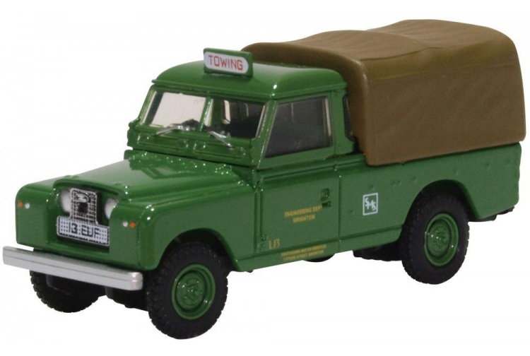 Oxford Diecast 76LAN2018 Land Rover Series II LWB Canvas Southdown