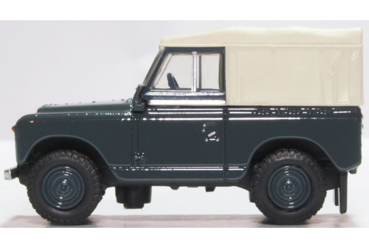 Oxford Diecast 76LR2S007 Land Rover Series II SWB Canvas RAF Police Nearside