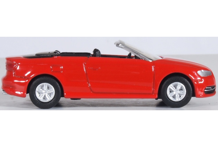 Oxford Diecast 76S3003 Misano Red Audi S3 Cabriolet Offside