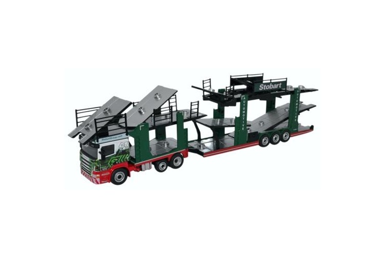 Oxford Diecast 76SCT005 Evo6 Car Transporter - Eddie Stobart Livery - Christina Frances