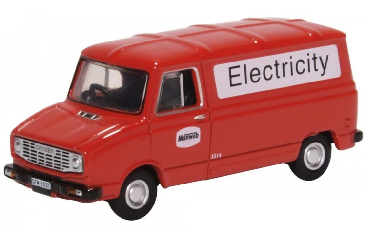 Oxford Diecast 76SHP008 Leyland Sherpa Van Manweb Electricity