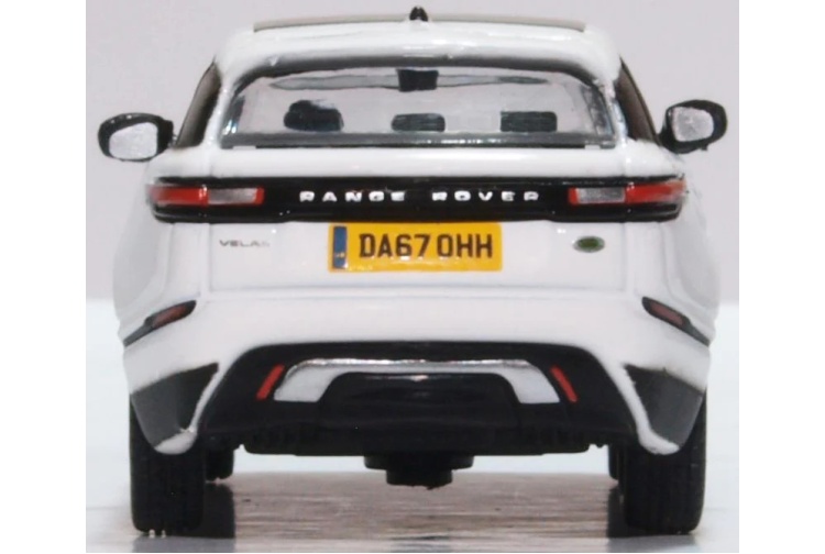 Oxford Diecast 76VEL002 Range Rover Velar SE Fuji White Rear