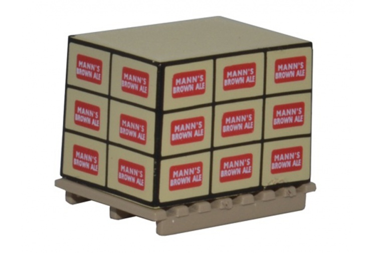 Oxford Diecast 76ACC002 Pallet Loads Manns Brown Ale four pack