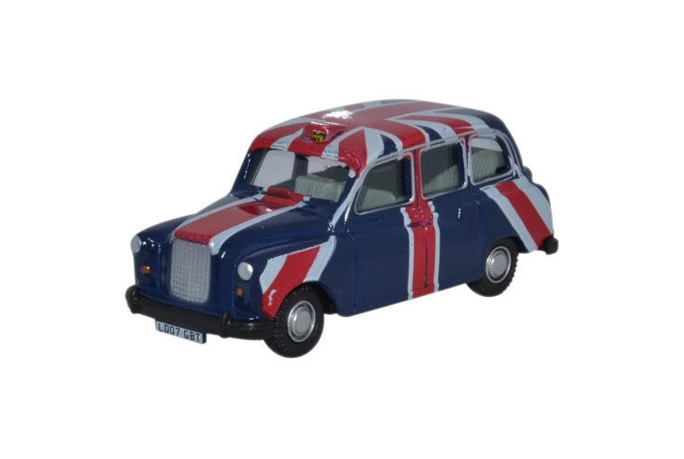 Oxford Diecast 76FX4006 FX4 Taxi Union Jack 1:76 Scale Diecast Model