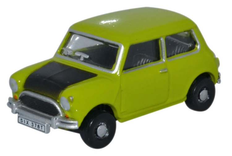 Oxford Diecast 76MN005S Classic Mini Lime Green