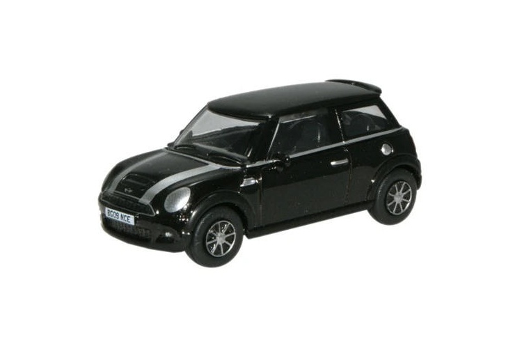 Oxford Diecast 76NMN003 Midnight Black New Mini