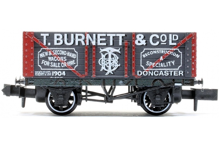 Peco NR-P432 7 Plank Wagon T. Burnett & Co Ltd Side