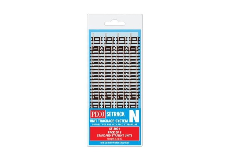 Peco ST-3001 Standard Straight 8