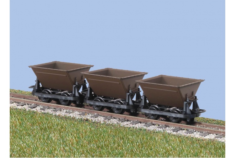 Peco GR-330 OO-9 V-Skips (3) Hudson Rugga