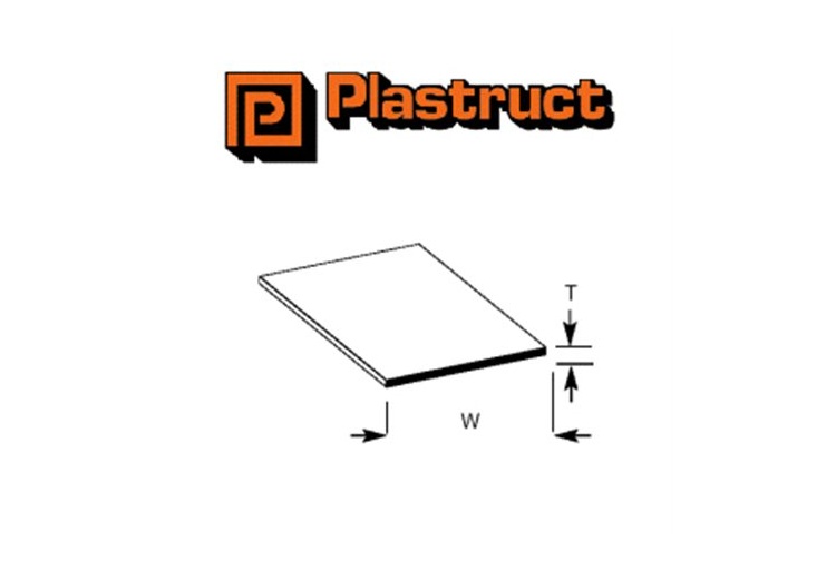 Plastruct PLS90641 STS-2P Strips 31.8mm By 0.5mm