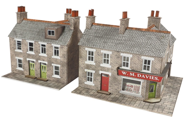 Metcalfe PN117 Stone Corner Shop And Pub Card Kit